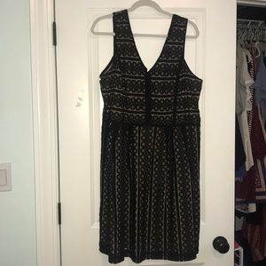 LOFT Black Formal Dress